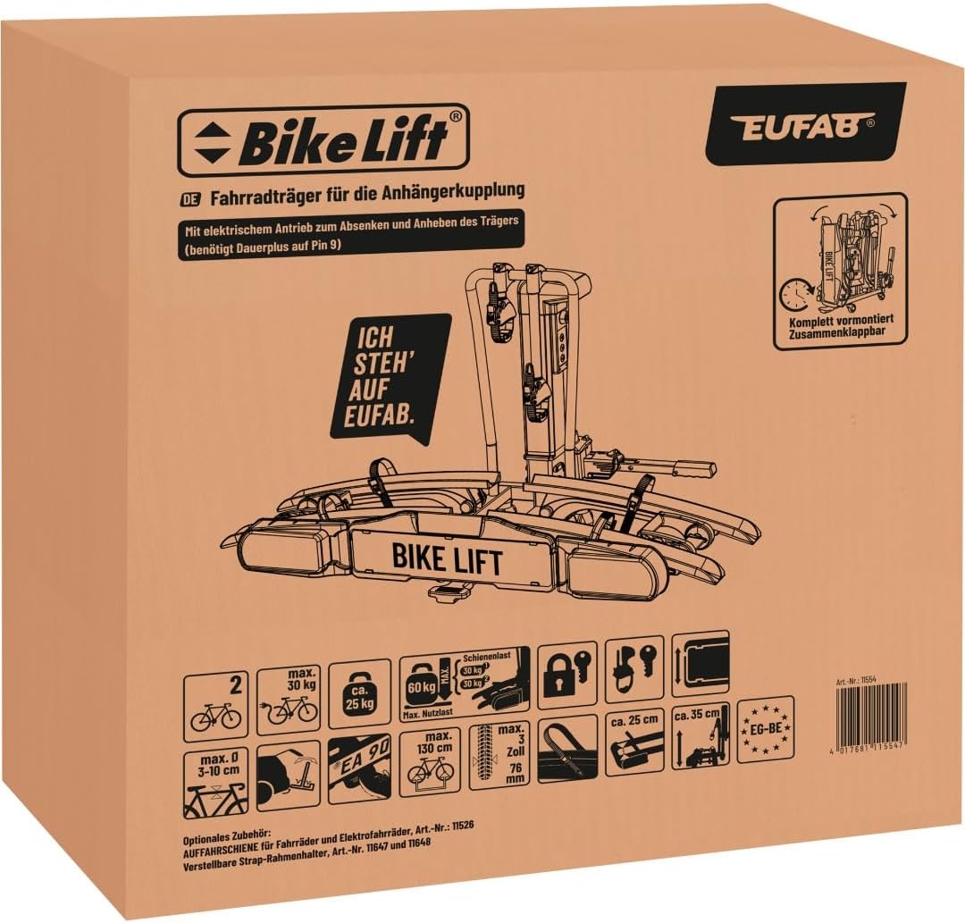 EUFAB Bike Lift – am Fahrzeug