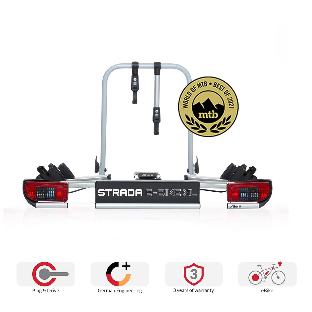 Atera Strada E-Bike XL – mit zwei E-Bikes beladen