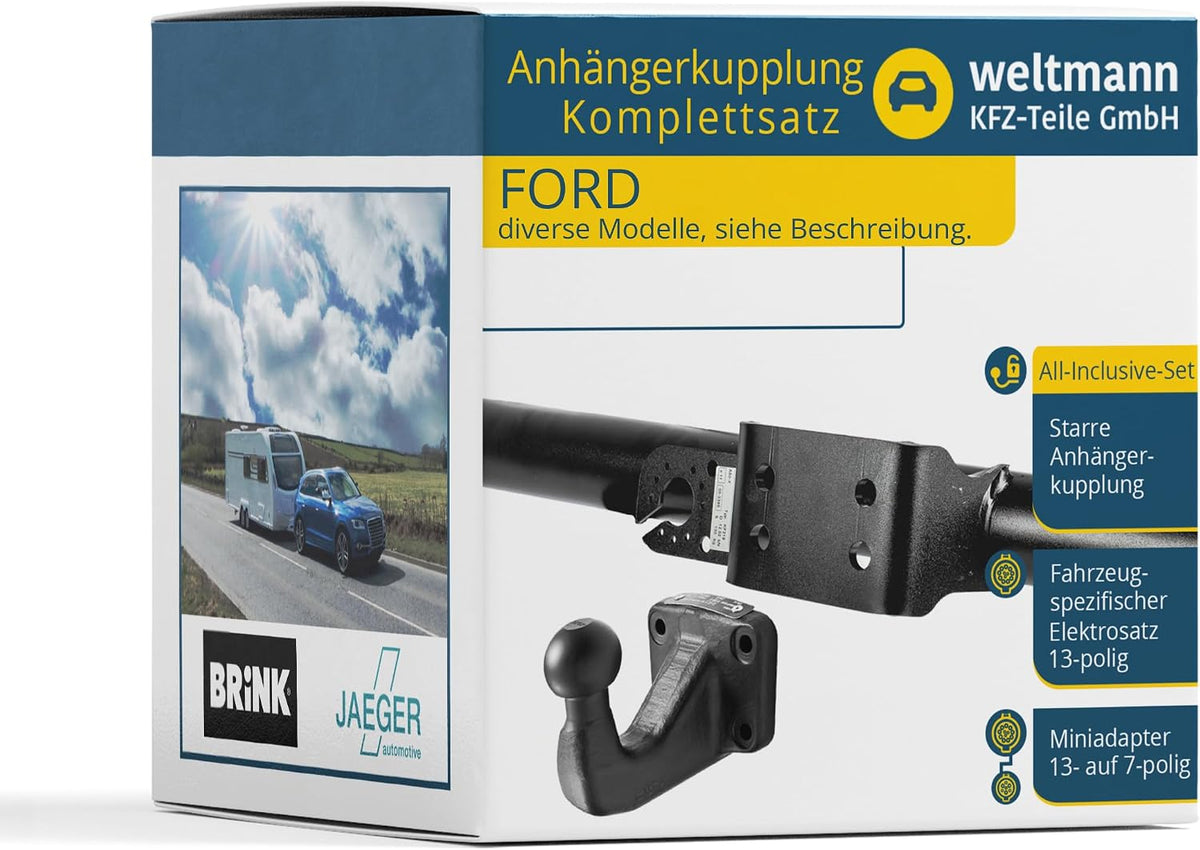 Jaeger Automotive Premium-Kit Anhängerkupplung mit E-Satz