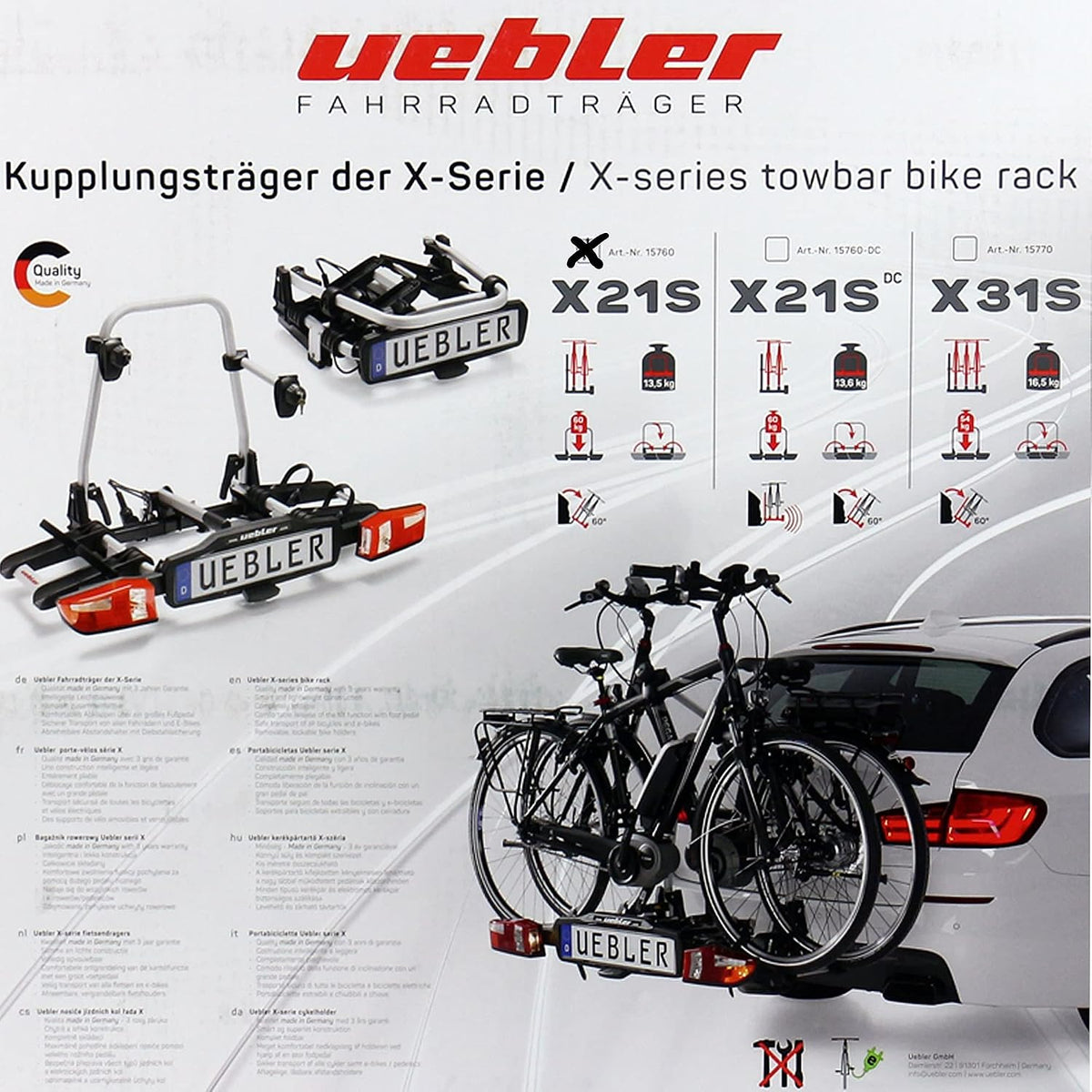 Uebler X21 S – am Fahrzeug